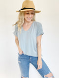 Shore Brand Sage Split Tale Tee NWT XS