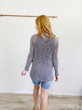 OLD NAVY Grey Knit Cardigan Sweater Medium