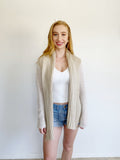 Boutique Brand Cream Sweater Cardigan One Size