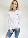 Vans Off The Wall White Graphic Long Sleeve Tee XS