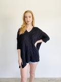 Michael Kors Black Kit Oversized Sweater- S/M