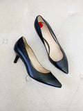 NINE WEST Black Pointed toe Kitten Heel Pump 6