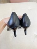 NINE WEST Black Pointed toe Kitten Heel Pump 6