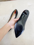NINE WEST Black Pointed toe Kitten Heel Pump 6