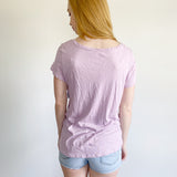 BP Blush Knotted Cotton Tee Nordstrom Size Medium