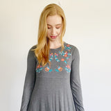Anthropologie Emboidered Sweet Claire Midi Dress Small
