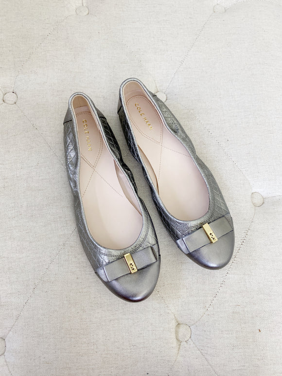 Cole Haan Tali Bow Leather Ballet Flats