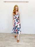 A New Day Floral Pleated Midi Dress Large