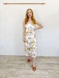 A New Day Floral Pleated Midi Dress Large