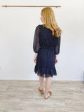 Calvin Klein Polka Dot Ruffle Dress NWT Medium