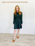 LOFT hunter green Long Sleeve Dress size 8