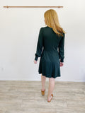 LOFT hunter green Long Sleeve Dress size 8