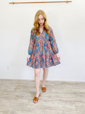 J. Crew Poplin Ratti Cotton Paisley A-line Dress Medium