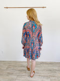 J. Crew Poplin Ratti Cotton Paisley A-line Dress Medium