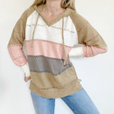 Boutique Knit Hoodie Pullover Medium