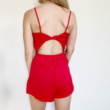 H&M Divided Red Romper size 2