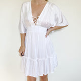 Shore Brand Silk White Dress NWT XS