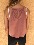 Pink Nude Crop Top - M