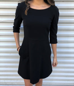 Zara Open Little Black Dress - M