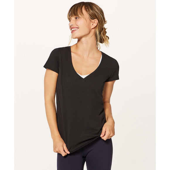 Lululemon Love Tee V Black Top 4