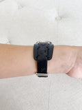 FOSSIL Black Leather Watch