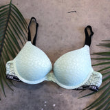 PINK Leopard Lace Bra - Size 32A