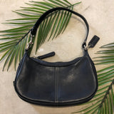 Coach Leather Black Hampton Hobo Demi Bag