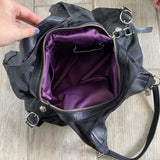 Coach Black Monogram Hobo Shoulder Tote Bag