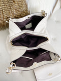 COACH Lexy Chain Pebble Leather Shoulder Bag + Wallet Set