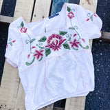 A&F Embroidered Blouse - Medium