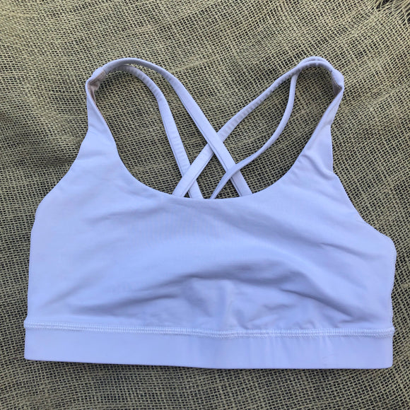 White Lulu Lemon Sports Bra