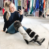 Michael Kors Faux Fur Carly Boots - 6.5