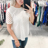 Tory Burch White Hermosa Blouse - Size 0