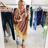 Tribal Poncho - One Size