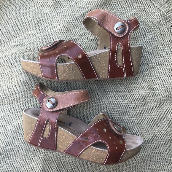 Romika Leather Wedges - 6