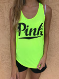 PINK neon tank - XS