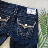 True Religion Dark Wash Skinny Jeans - 24