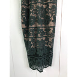 Bardot Mila Halter Lace Forest Green Dress NWT 10