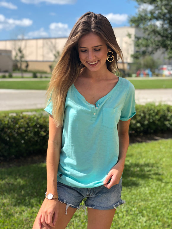 Mint Hollister Top - S