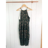 Bardot Mila Halter Lace Forest Green Dress NWT 10