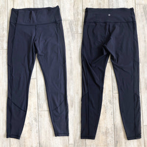 Lululemon Navy Side Mesh Leggings 12