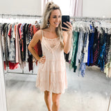 Blush Lacey Top Dress - S