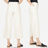 Everlane Wide Leg Bone White Pants 10