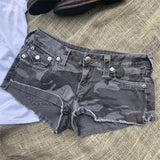 True Religion Camo Shorts - 28