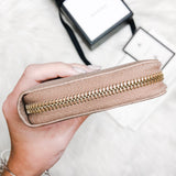 GUCCI Leather Zip Around Wallet