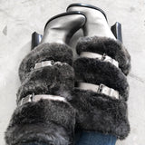 Michael Kors Faux Fur Carly Boots - 6.5