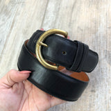 Coach Black Leather High Waisted Belt 28/70 XS