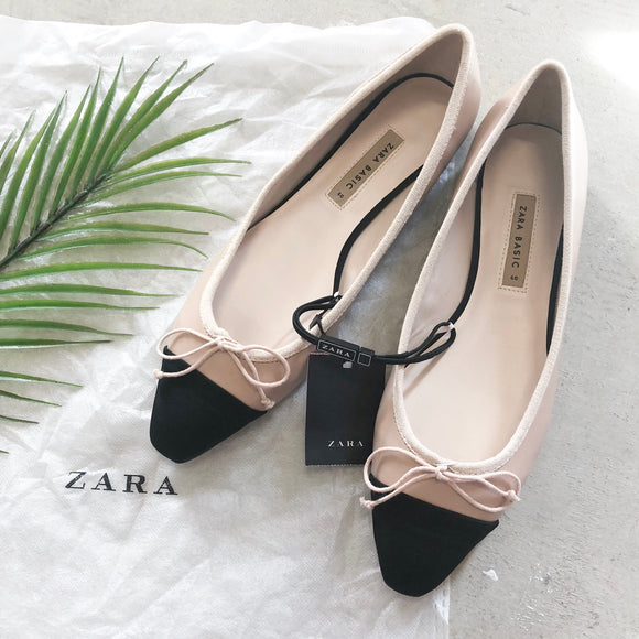 Zara Leather Flats - Size 40