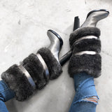 Michael Kors Faux Fur Carly Boots - 6.5