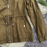 Olive Cargo Army Jacket - Small